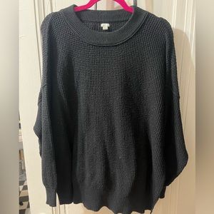 Black oversized sweater